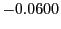 $ -0.0600$