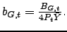 $ b_{G,t}=\frac{B_{G,t}}{4P_{t}\bar{Y}}.$