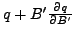 $ q+B^{\prime}\frac{\partial q}{\partial B^{\prime}}$