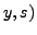 $ y,s)$