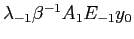 $ \lambda_{-1}\beta^{-1}A_{1}E_{-1}y_0$