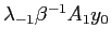 $ \lambda_{-1}\beta^{-1}A_{1}y_0$