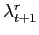 $ \lambda^r_{t+1}$