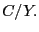 $ C/Y.$