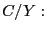 $ C/Y:$