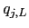 $ q_{j,L}$