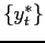 $ \{y_{t}^{*}\}$