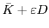 $\bar{K}+\varepsilon D$