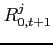 $ R_{0,t+1}^{j}$