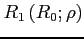 $ R_{1}\left(R_{0};\rho\right)$