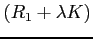 $ \left(R_{1}+\lambda K\right)$