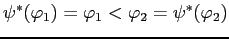 $\psi^{*}(\varphi_{1})=\varphi_{1}<\varphi_{2}=\psi^{*}(\varphi_{2})$
