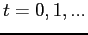 $ t=0,1,...$