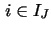 $ \, i \in I_J$