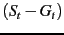 $(S_{t}-G_{t})$