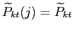 $ \widetilde{P}_{kt}(j)=\widetilde{P}_{kt}$