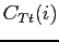 $\displaystyle C_{Tt}(i)$