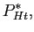 $\displaystyle P_{Ht}^{\ast },$
