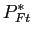 $\displaystyle P_{Ft}^{\ast }$