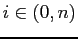 $ i\in (0,n)$