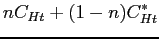 $\displaystyle nC_{Ht}+(1-n)C_{Ht}^{\ast }$