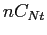 $\displaystyle nC_{Nt}$