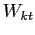 $ W_{kt}$