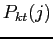 $ P_{kt}(j)$