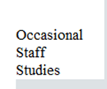 Occasional Staff Studies Logo of a normal distribution curve links to OSS home page